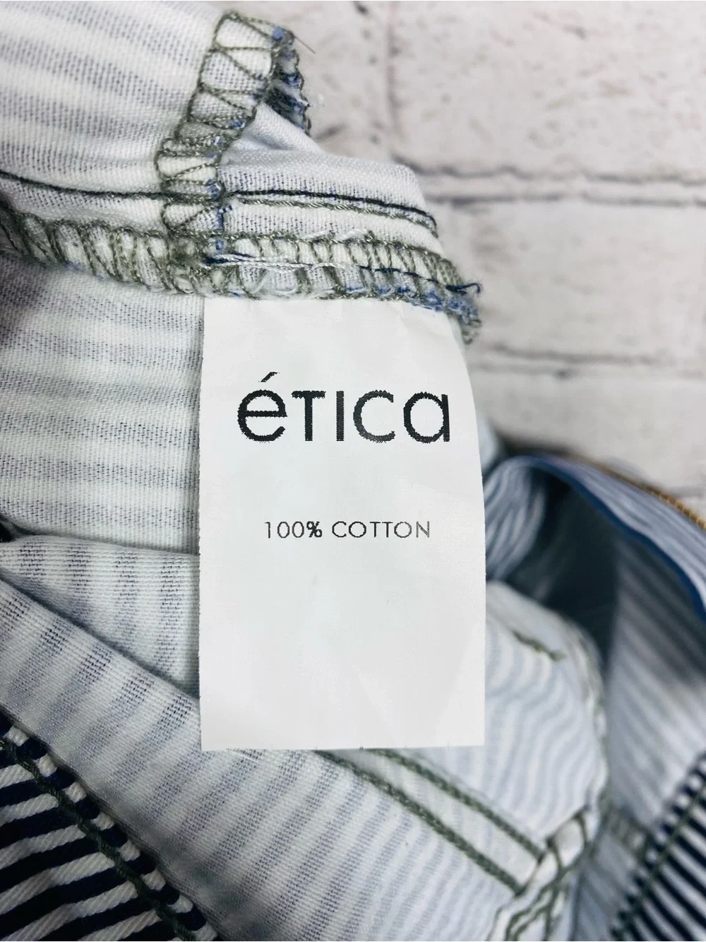 NWT Etica Women's Railroad Stripe Skinny Jeans 100% Organic Cotton.  W30x28
